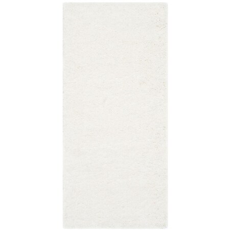 Safavieh 2 ft.-3 in. x 5 ft. Power Loomed Small Rectangle Shag RugWhite SG151-1010-25